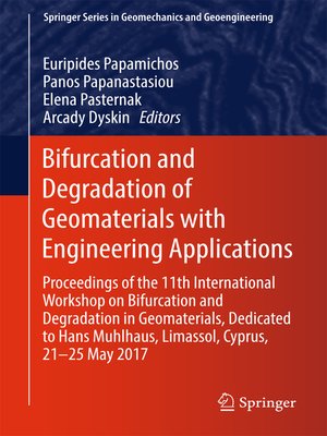 cover image of Bifurcation and Degradation of Geomaterials with Engineering Applications